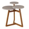 Mesa Tebarrot Lateral Classic 3 Tampos Off White/Nature