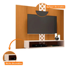 Painel Suspenso Hb Moveis Form 1.2M - Cor: Cinamomo/Off White