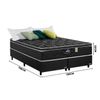 Cama Box Gazin New York Hf Moeljo Queen 1,58 x 1,98 Molas Ensacadas-Preto