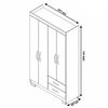 Roupeiro / Guarda Roupas Josan Light Plus 04 Portas Com Pe - Camel/Off White