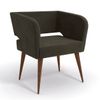 Poltrona Kappesberg Antara Tecido A037 Veludo Deluxe Chumbo Escuro