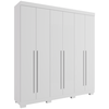Guarda Roupas/Roupeiro Acp Agata 6 Portas Mdp Com Espelho - Branco