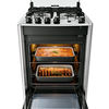 Fogão 4 bocas Dako Magister Style Mega Chama Inox - Bivolt