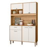 Cozinha Nicioli Erva Doce 120 Freijo/Off White Cristal Pta Fechada