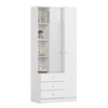 Roupeiro Multiuso Henn Doha 2Pts 3Gav Branco