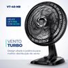 Ventilador Mondial Turbo 40Cm VT-40-NB 220V/60HZ - Preto