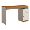 Mesa De Estudo Mavaular 1 Porta/1 Gaveta Sevilha 1200 - Branco Acetinado/Naturalle