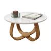 MESA CENTRO ARGOS - 60X60 OFF WHITE OFF WHITE TRANC 40CM MEL