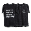 Camiseta Preta Estonada | Existe Amor e Cerveja em SP