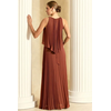 Vestido Guti Plissado Terracota 