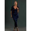 Vestido Cassino Midi Azul Marinho