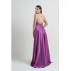 Vestido Cetim com Pala Fucisa
