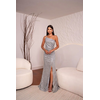 Vestido Glam Prata 