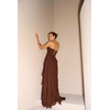 Vestido Maria Marrom