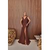Vestido Clara Klay Marrom