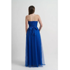 Vestido Laço Tule Azul Bic 
