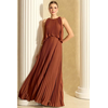 Vestido Guti Plissado Terracota 