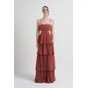 Vestido Aline Terracota