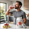 WHEY BEEF PROTEIN MORANGO E MARACUJA SHARK PRO 900gr