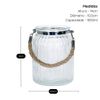 Kit 2 Vasos de Vidro Canelado com Alça Rústica