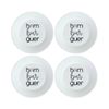 Kit 4 Pratos de Porcelana Hambúrguer - 20cm