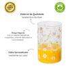 Kit 2 Copos de Vidro Borossilicato 280ML -Coleção Margaridas