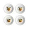 Prato de Sobremesa de Porcelana Tangerina - Coleção Tangerinas