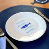 OUTLET Prato de Sobremesa de Porcelana Peixes - Coleção Peixes