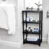 Estante Modular Reforçada 4 Prateleiras Preta Plástico 60cm