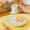 Prato de Sobremesa Porcelana com Filete de Ouro - Foi Por Amor