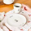 Kit 4 Pratos De Sobremesa + 4 Canecas - Coleção Memórias De Um Lar