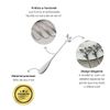 Kit 4 Espátulas de Aço Inox Leaves Prata - Wollf