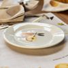 Kit 4 Pratos de Sobremesa de Porcelana - Coleção Peras