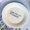 Kit 4 Pratos De Sobremesa Com Frase  Nada Não, Era Fome