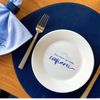 OUTLET Prato de Sobremesa de Porcelana Mar - Coleção Peixes