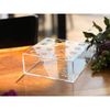 Kit 2 Vasos De Acrílico Quadrado Para Flores E Água 16 Furos