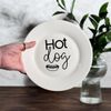 Prato de Porcelana Hot Dog - 20cm