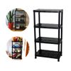Estante Modular Reforçada 4 Prateleiras Preta Plástico 60cm
