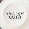 Kit 4 Pratos de Sobremesa  com Frase "A tua mesa cura"
