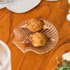 Kit 2 Bowls de Vidro Concha com Filete de Ouro