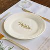 OUTLET Prato de Sobremesa de Porcelana - Coleção Alecrim