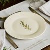 OUTLET Prato de Sobremesa de Porcelana - Coleção Alecrim