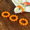 Kit 4 Porta Guardanapos de Bolas Laranja - Coleção Tangerinas