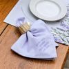 Kit 4 Guardanapos em Linho Misto - Coleção Jardim de Lavandas