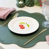 OUTLET Prato de Sobremesa de Porcelana - Coleção Cerejas