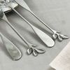 Kit 4 Espátulas de Aço Inox Leaves Prata - Wollf