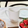 Caneca Branca de Porcelana Lines - 400ml
