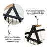 Kit 2 Organizadores Pequeno Metal Multiuso Duplo Pto Madeira