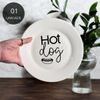 Prato de Porcelana Hot Dog - 20cm