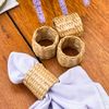 Porta Guardanapo de Fibra Natural - Coleção Jardim de Lavandas